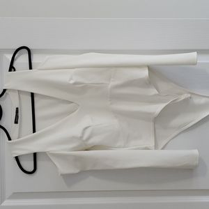 DEEP V, OPEN SHOULDER BODYSUIT